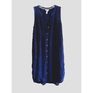 Knox Rose Woman's Sleeveless Top Size XS Button Up‎ Minimal Boho Hippie